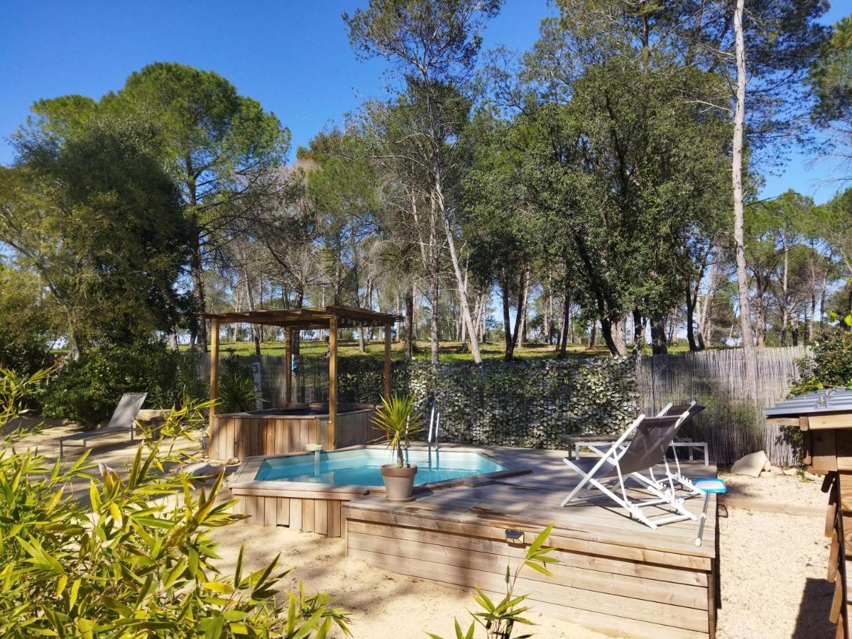 Maison 5 Personnes En Garrigue - Piscine-Spa Prive Langlade Экстерьер фото