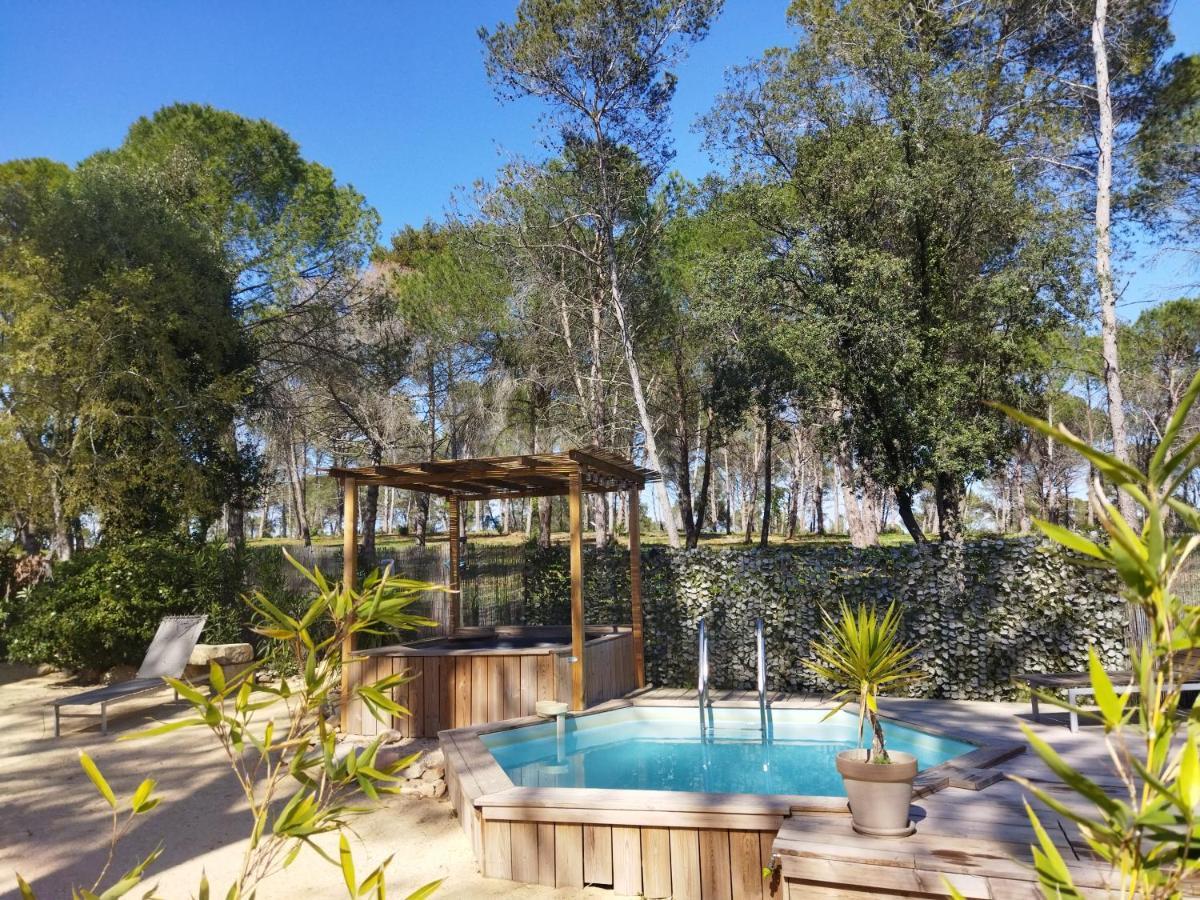 Maison 5 Personnes En Garrigue - Piscine-Spa Prive Langlade Экстерьер фото
